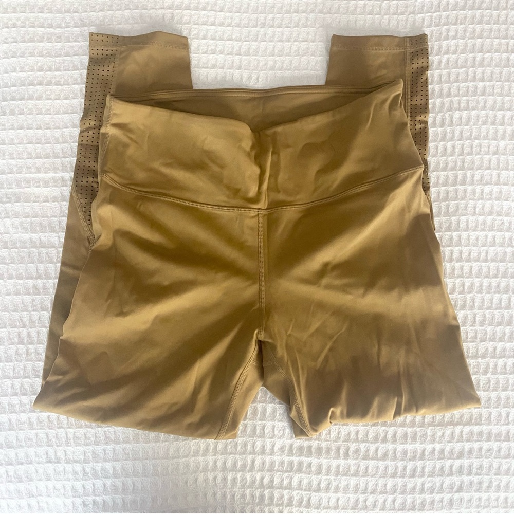 Savvi mustard crop legging size XL